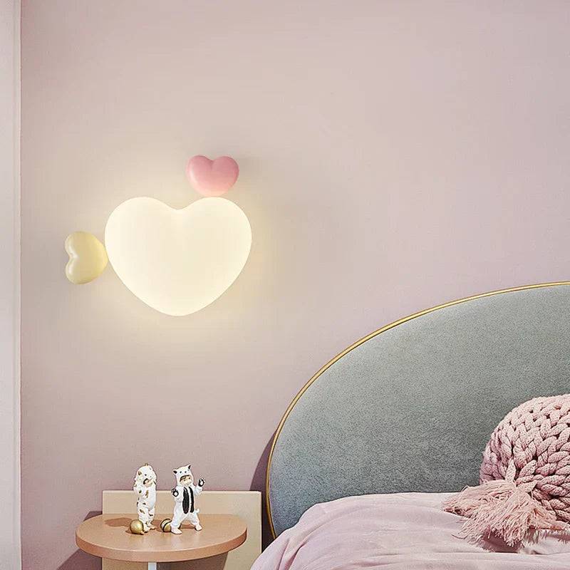 LoveLicht - Rosa Moln LED Nattlampa - B / Fjärrkontroll