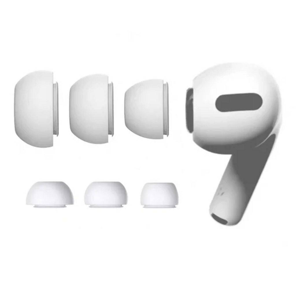 Silikone ørepropper til Apple AirPods Pro 2 XS/S/L - Hvide