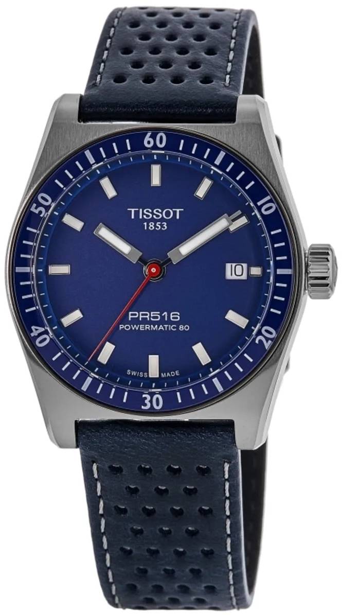Tissot Herreur T149.407.16.041.00 PR516 Blå/Læder Ø38 mm
