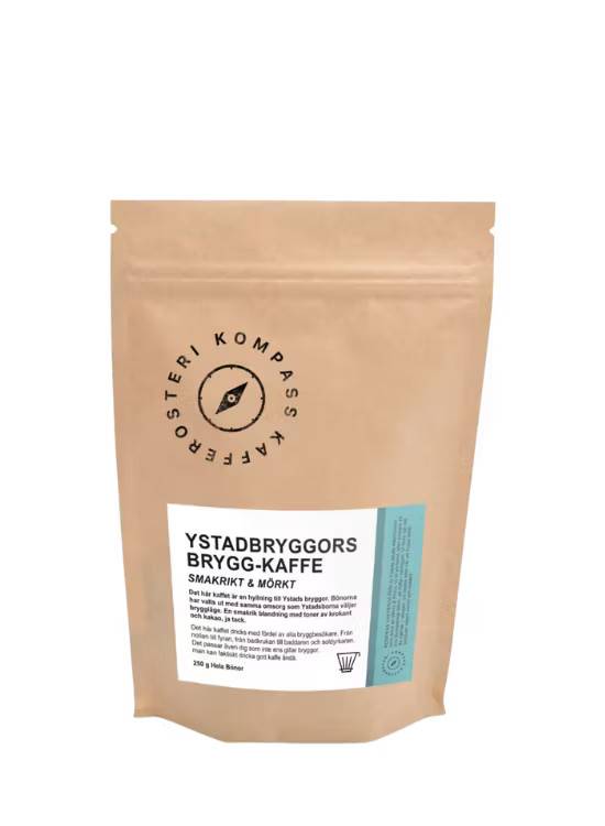 Kompass Ystadbryggors brygkaffe hele kaffebønner 250 g