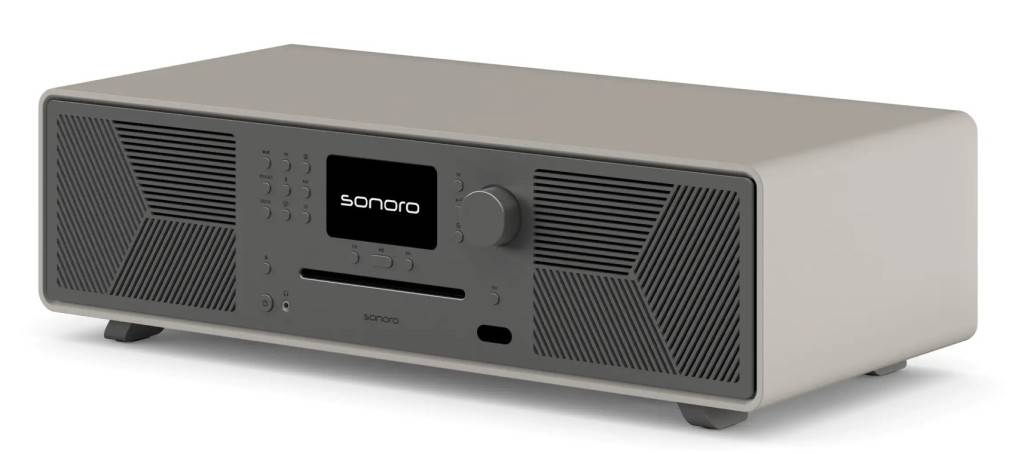 Sonoro Meisterstuck (gen 2) - High-End Micro Stereo Sandsten med grå Front