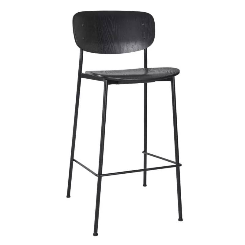 Greenwich barstol (74 cm, Svart, Svart)