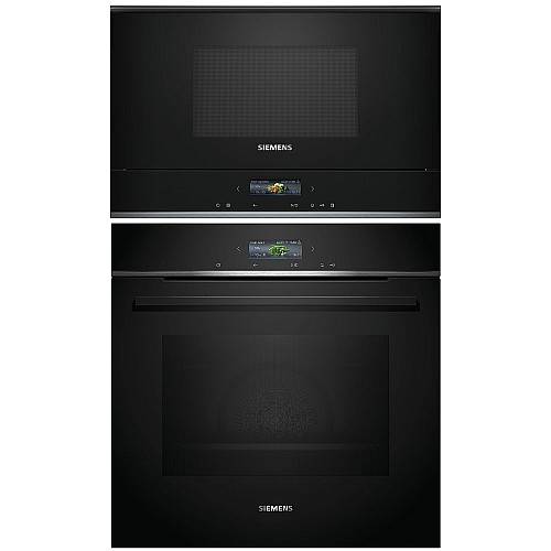 Siemens - HB772A1B1-BF722L1B1  - iQ700. pyrolys + vänsterhängd mikro