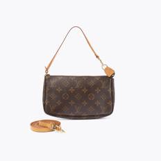 LOUIS VUITTON Monogram Pochette Accessoires - Brown