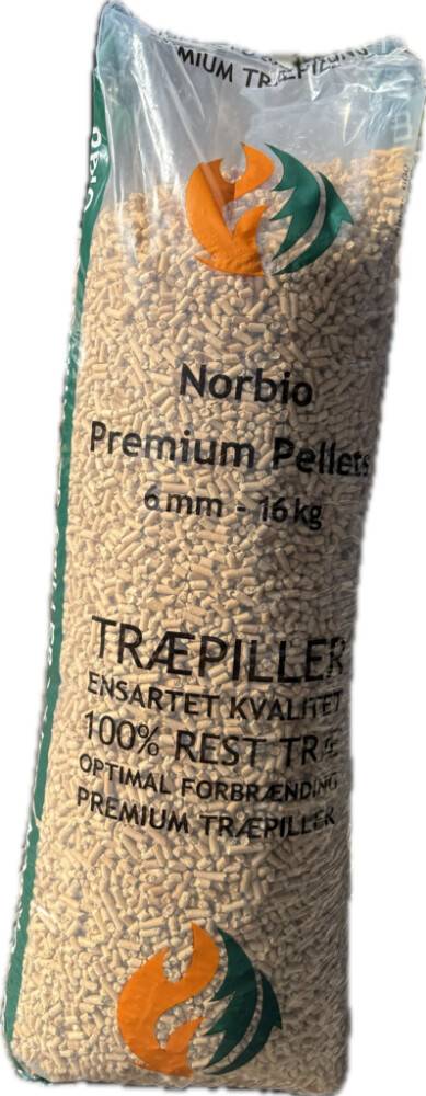Norbio træpiller 6 mm 16 kg