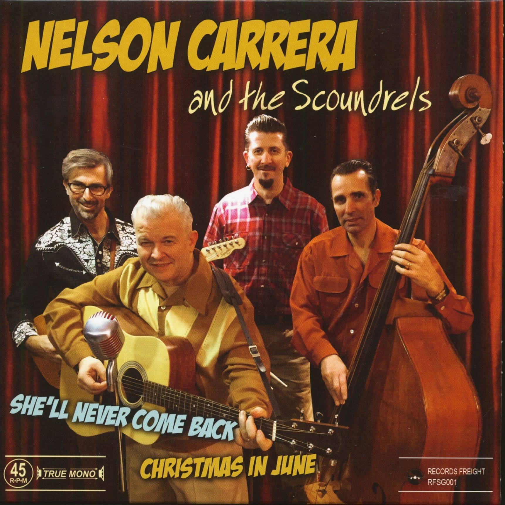 Carrera, Nelson - She'll Never Come Back - Christmas In June (7inch, 45rpm,1