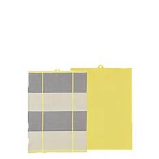 SÖDAHL Tea Towel Blocks 2 Pcs |Gul |50X70 cm x 70