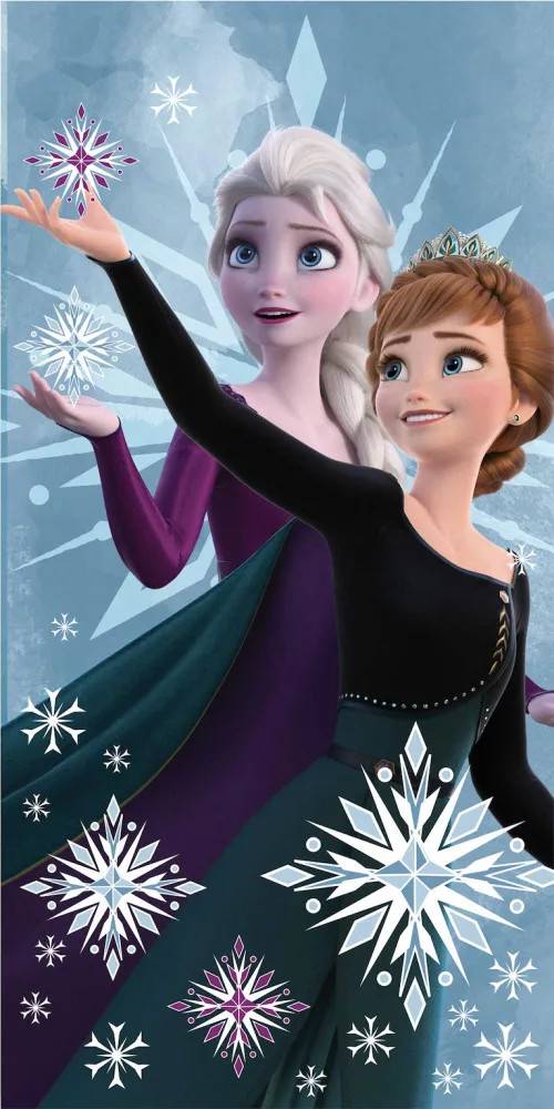 Badhandduk Disney Frost Snöflinga 70x140 cm 100% bomull