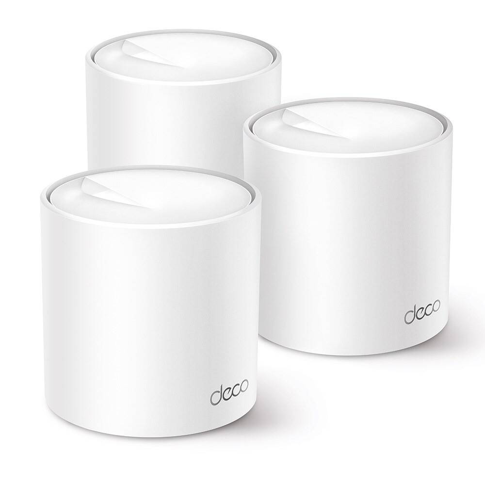 Router, TP-Link, AX3000 Whole Home Mesh Wi-Fi 6 System, hvid