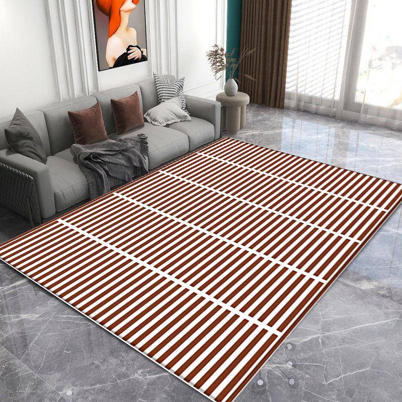 Nordic Black White Simple Style Carpets for Living Room Soft Washable Non-slip Large Area Rugs for Bedroom Decoration Home Mat 1p40x60x1cm
