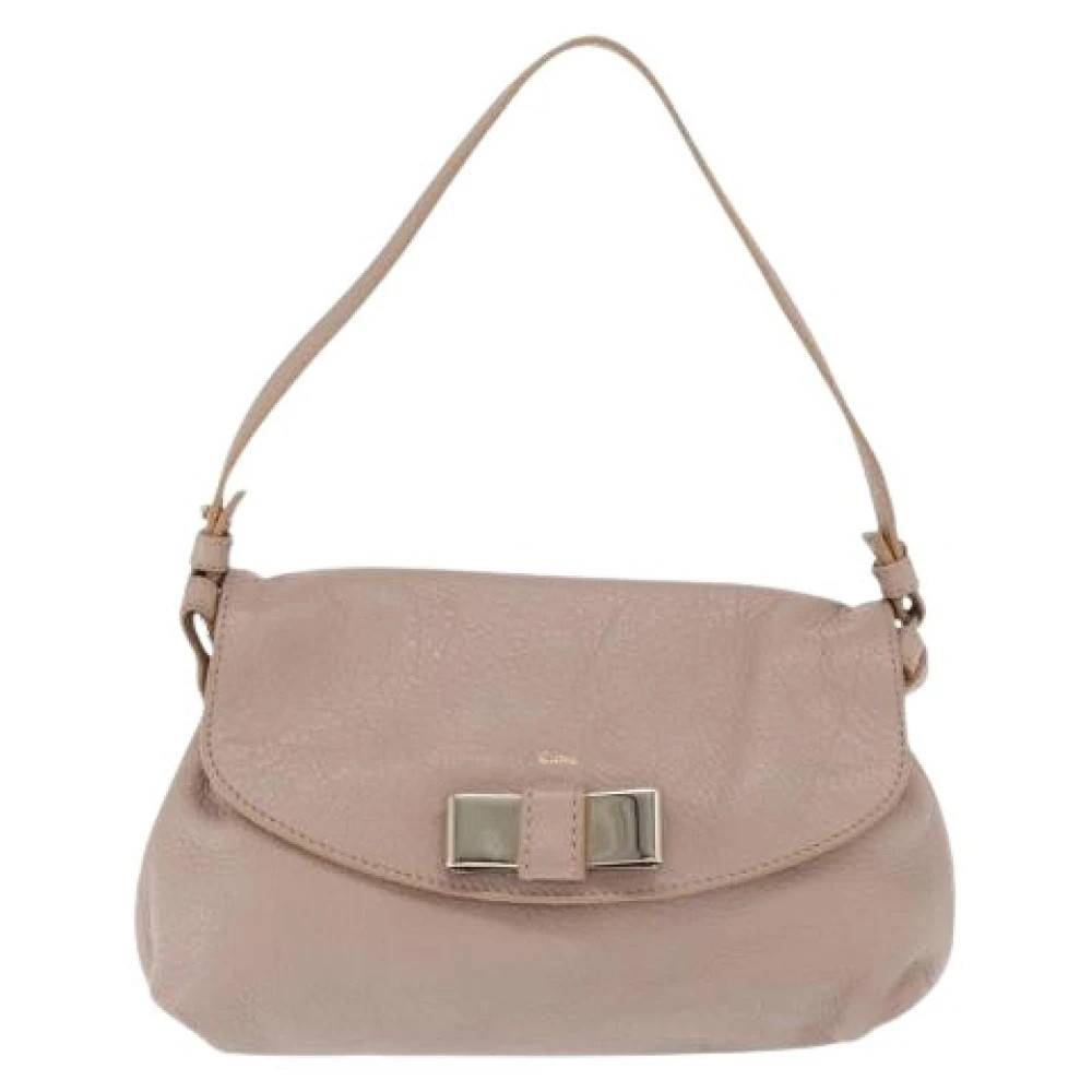 Chloé Pre-owned Pre-owned Lily skuldertaske - Vintage - Dame - Beige - ONE SIZE - Uld