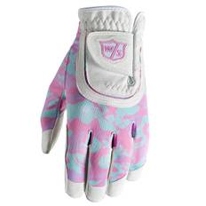 Wilson Staff Fit-all golfhandske til Junior - Fit-All - White / Pink