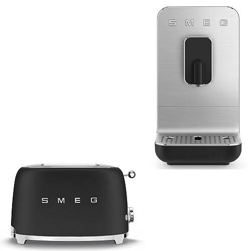 Smeg - Coffee Master Collection - Mattsvart med 50's Style