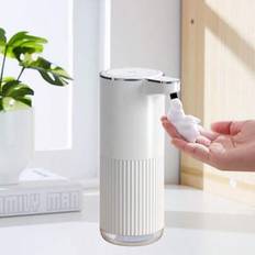 Ny automatisk tvålpump, väggmonterad elektrisk skumdispenser för beröringsfri handdesinfektion, 360 ml kapacitet, 0,3/0,8/1,5/2,0 s justerbar dispense - vitt skum (P11)