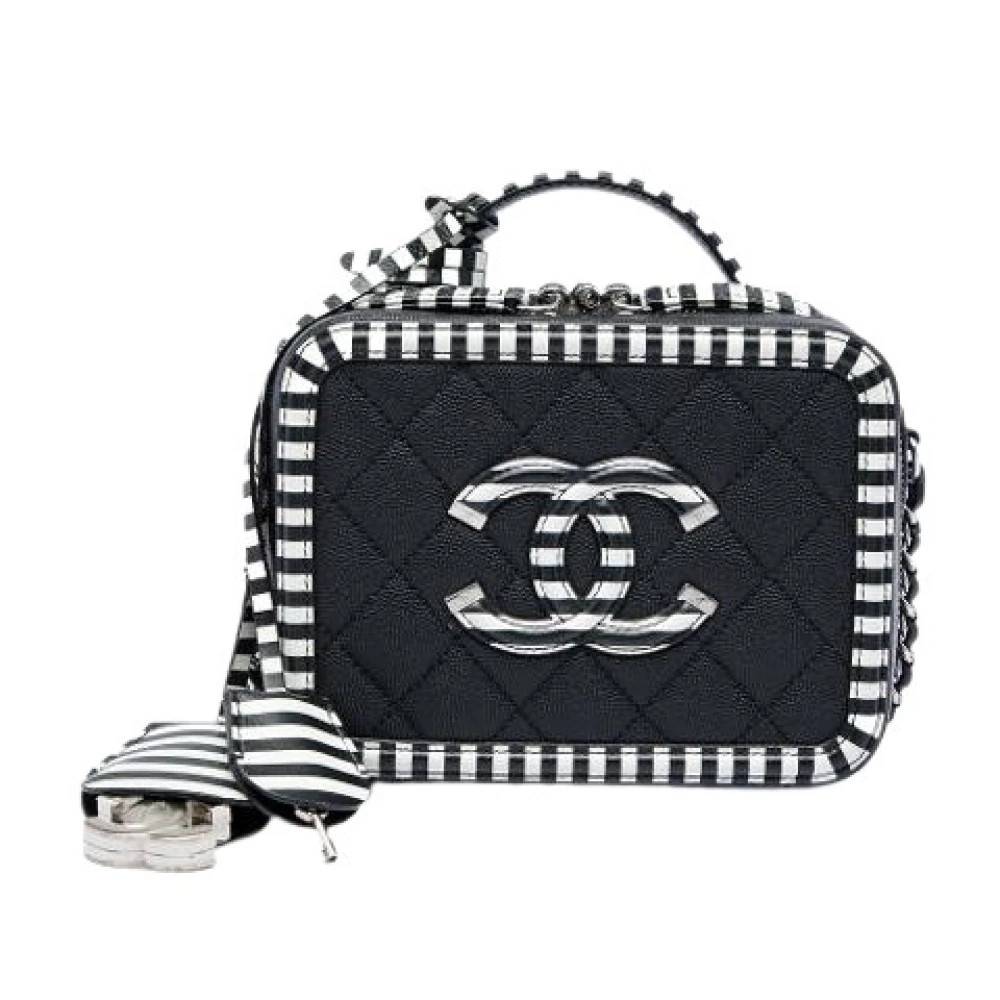 Chanel Vintage Pre-owned Filigree Vanity Bag - Vintage - Dame - Flerfarvet - ONE SIZE - Uld