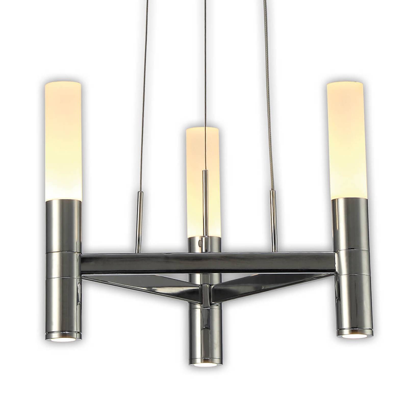 Näve Pendellampa Irina, dimbar, Förkromad / silver, Vardagsrum / matsal, Metall, Modern