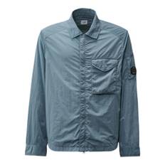 C.P. Company, Jakke, Herre, Blå, M, Bomuld, Chrome-R Overshirt i Flint Stone