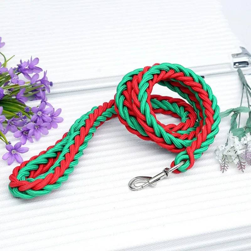 Adjustable Nylon Dog Leash & Collar Set for Medium to Large Dogs - 08 / Dia.2.0cm (Dia.2.0cm)