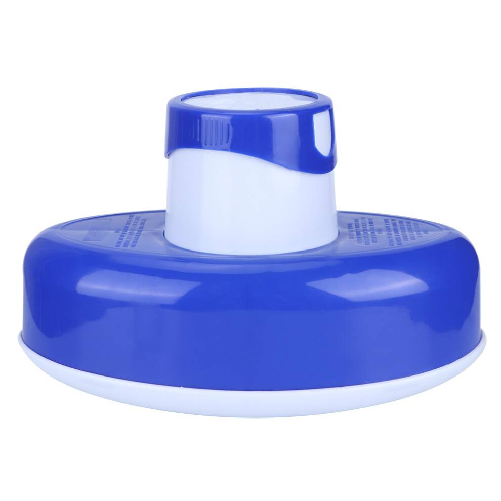 Justerbar kemisk dispenser til pool, spa, klortabletflyder, nem påfyldning, drejelåsholder, passer til 3 tommer tabletter, holdbar ABS-plast,