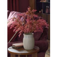 Next Pink Artificial Berries In Ribbed Ceramic Pot