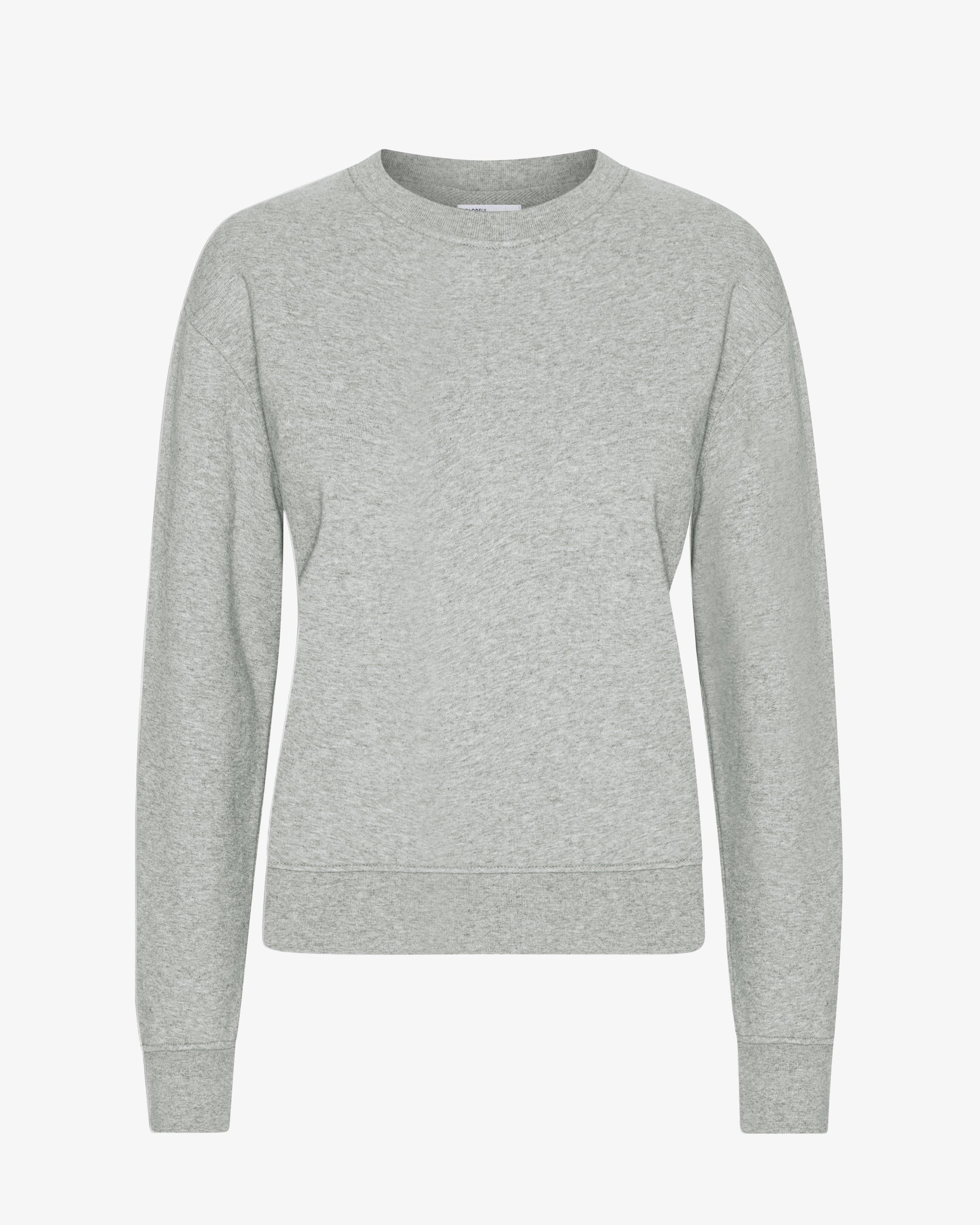 Women Classic Organic Crew - Heather Grey - S