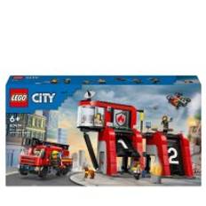 Lego City Feuerwehrstation mit Drehleiterfahr 60414