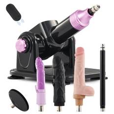 SENSUA Automatisk fram och tillbaka sexmaskin tyst drift med 3 dildos för kvinnor män par, 180 ° justerbar sexmaskin för anal och vaginal onani