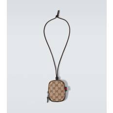 Gucci GG Canvas pouch with strap - beige - One Size