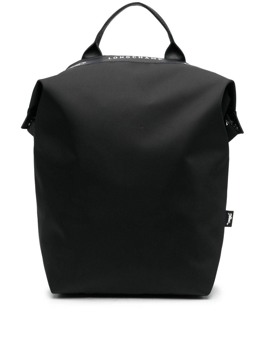 Longchamp - Le Pliage Energy stor ryggsäck - unisex - återvunnen polyamid/kalvskinn - OS - Svart