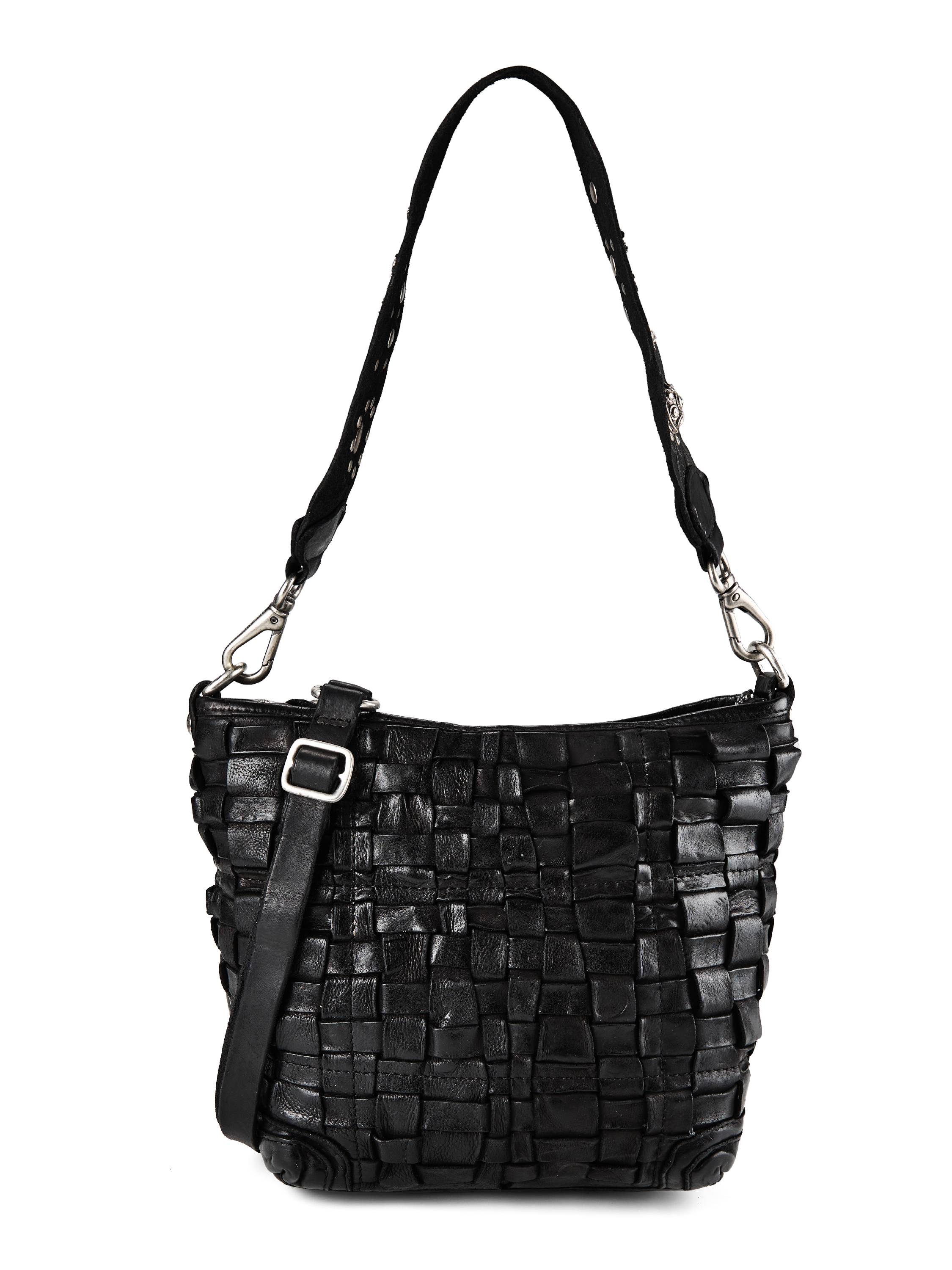 Campomaggi Beth Skuldertaske Læder 22 cm  Sort