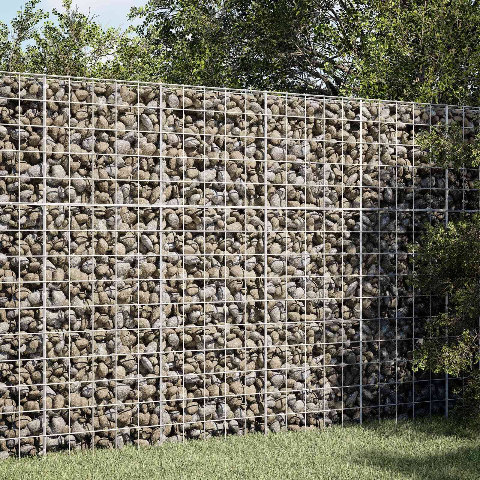 vidaXL Gabion med 3,5 mm tråd og 10x10 cm net 100x20x150 cm