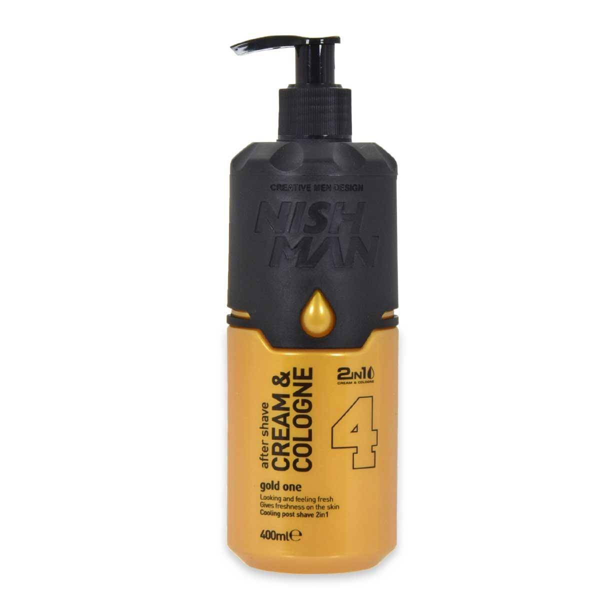 NISHMAN CREMA Dopobarba + COLOGNE 2in1 (GOLD ONE) 400 ML