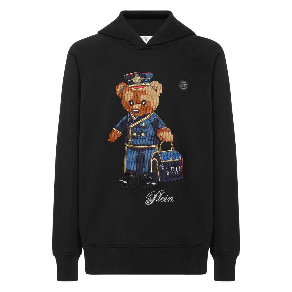 Philipp Plein - Hoodie Teddy Doorman Sweatshirts & Hoodies - Herr - S - Bomull