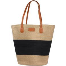 Lovelies Simius Beach BAG W/ PU Handles - 45 x 40 CM OS - Skuldertasker Bomuld hos Magasin