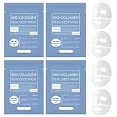 Bio Collagen Mask - 4/8Pcs Bio-Collagen Face Mask Overnight,Collagen Mask Hydrating Mask,Deep Collagen Anti Wrinkle Lifting Mask,Collagen Mask for Pore Minimizing and Improve Elasticity (4Pcs)