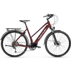 Elcykel hybrid Tunturi eLux Mid Maroon/White 53 2025