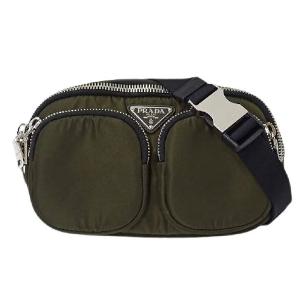 Prada Vintage Pre-owned Vintage Bumbag - Vintage - unisex - Grøn - ONE SIZE - Nylon