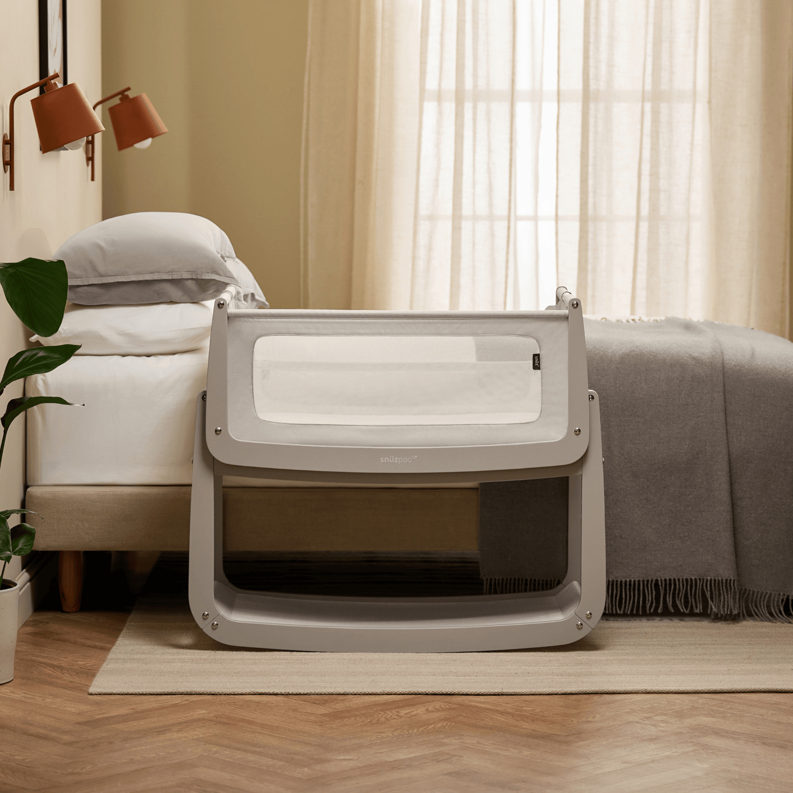 SnuzPod5 Bedside Crib Pebble - Default Title