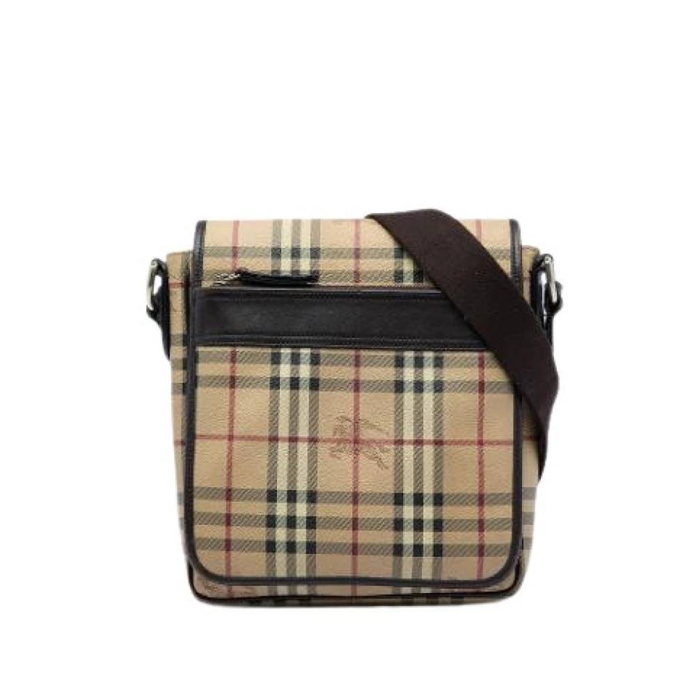 Burberry Vintage - Pre-owned Canvas Crossbody Bag Vintage - Dam - ONE Size - Läder