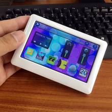 Hd touch digital mp4 spelare 8gb inbyggd högtalare 4.3 tums skärm mp4 spelare support av out recorder 30 språk mp5 p402 - Svart