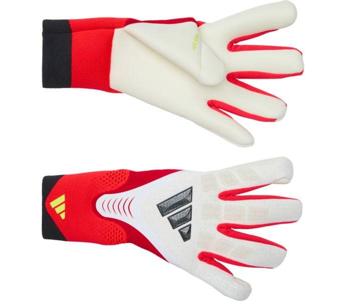 Predator Pro målvaktshandskar, WHITE/LUCRED/BLACK, Unisex, 5.5