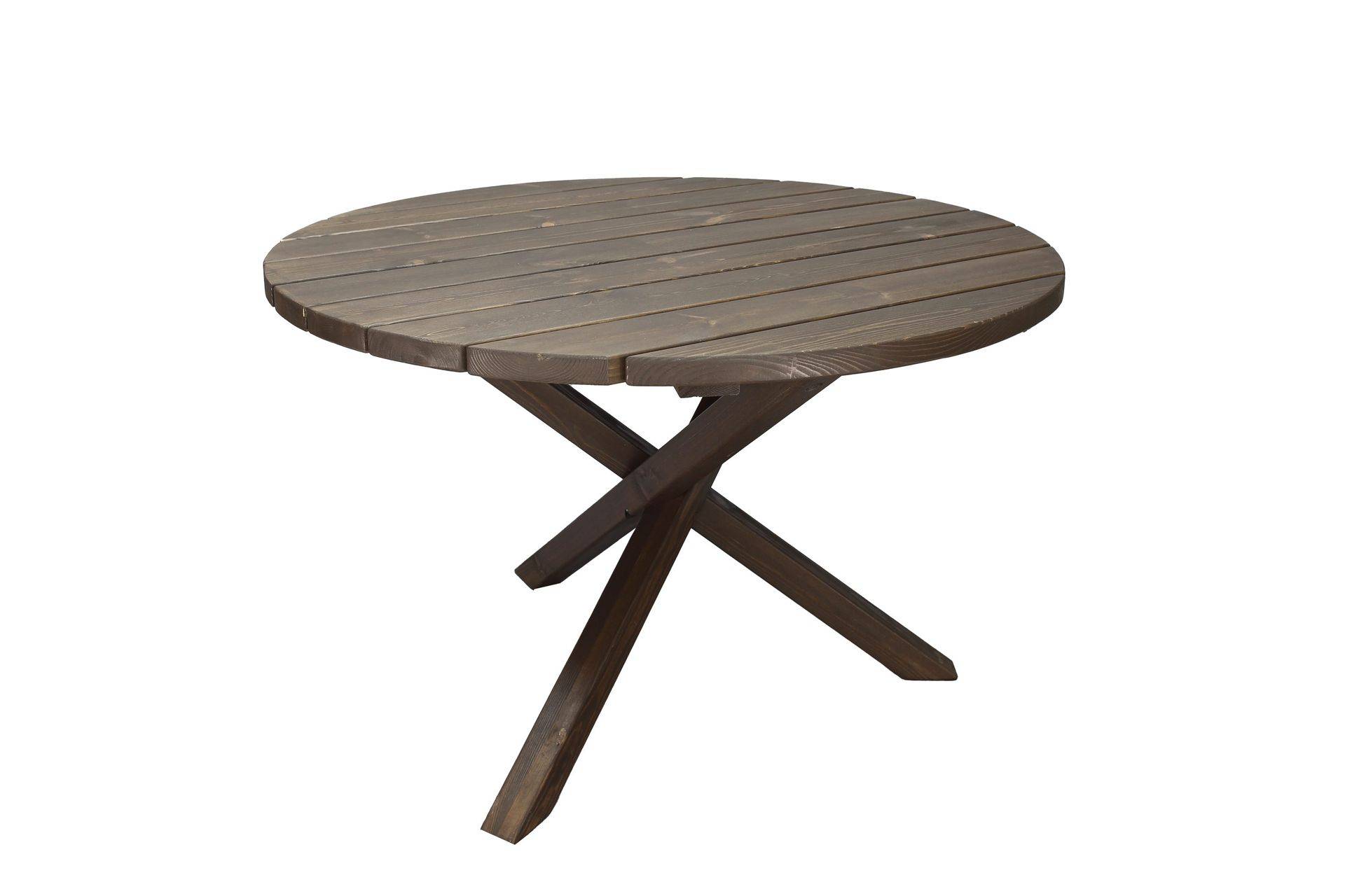 Scottsdale Matbord Utomhus Runt 112 cm - Brun Matbord ute