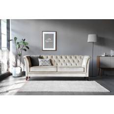 Soffa 3-sits Chesterfield beige - Milton
