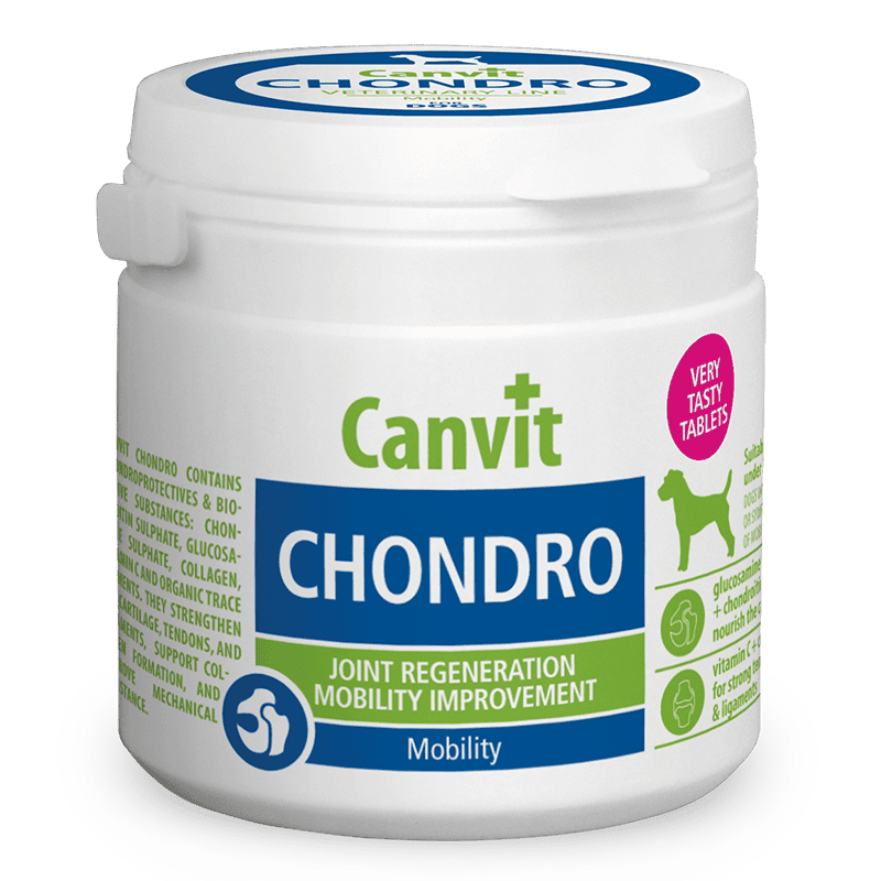 Canvit Chondro - Kosttilskud til mindre og mellemstore hunde 100g (Bedst før 09/05)