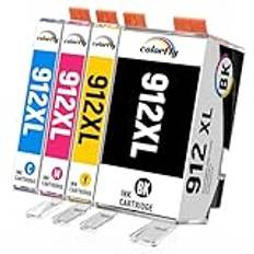 colorfly 912XL multipack kompatibel med HP 912 bläckpatroner HP 912 XL för HP OfficeJet Pro 8022 patroner 8020 8024 8023 8025 HP OfficeJet 8012 8014 8015, HP Officejet 8010 patroner