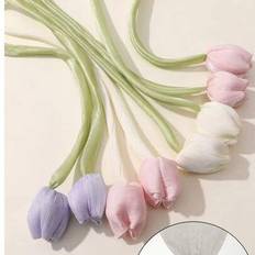 2 st dubbelhövdade gardinband med tulpanblommotiv, ny stil för vardagsrumsgardiner, transparent halsduksband, vävt gardindekorationsband - Multifärgad (Beige,svart,rosa,Lila,Himmelsblå)