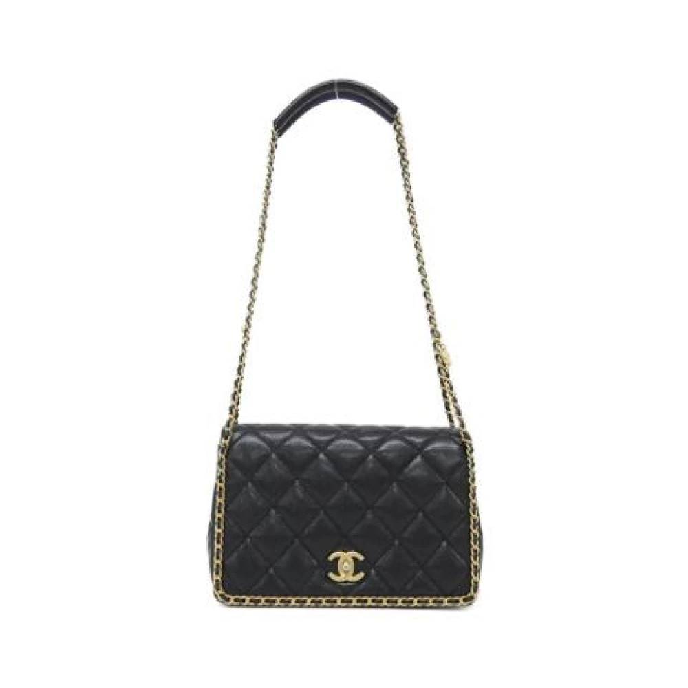 Chanel Vintage Pre-owned Vintage Skuldertaske - Vintage - Dame - Sort - ONE SIZE - Uld