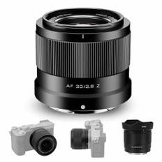 Viltrox 20 mm F2.8 vidvinkel autofokuslins, kompatibel med fullram Nikon Z-Mount spegellösa kameror Z5 Z6 Z7 Z6II Z7II Z9