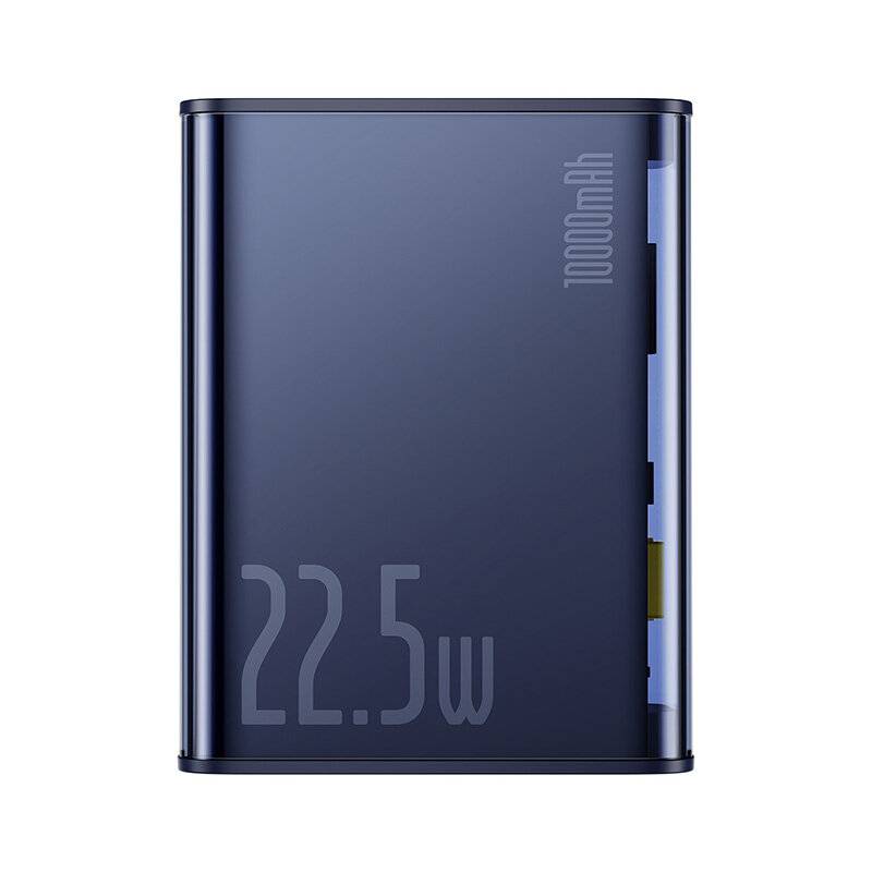 Baseus 22.5W 37Wh 10000mAh Kraft Bank Extern batteri Strömförsörjning med 1 ingång och 2 utgångar Support SCP FCP QC AFC