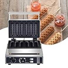 Hotdog Waffle Maker 1500W Kommersiell VåFfelmaskin Elektrisk Corn Hot Dog Waffle Maker Crispy Baking Corn Dog Waffles Maker,220V